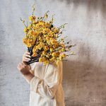 شکوفه به ژاپنی زرد کوتاه